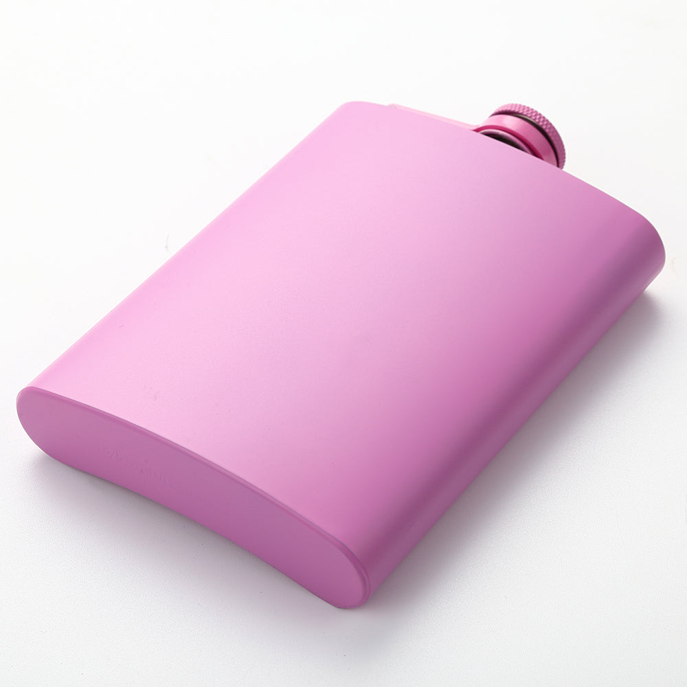 Hip Flask for Liquor with Funnel – 6 oz, 8 oz & 12 oz Stainless Steel Flask in Silver, Pink, Black & Lavender